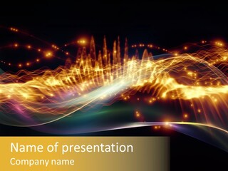 Effect Golden Yellow PowerPoint Template