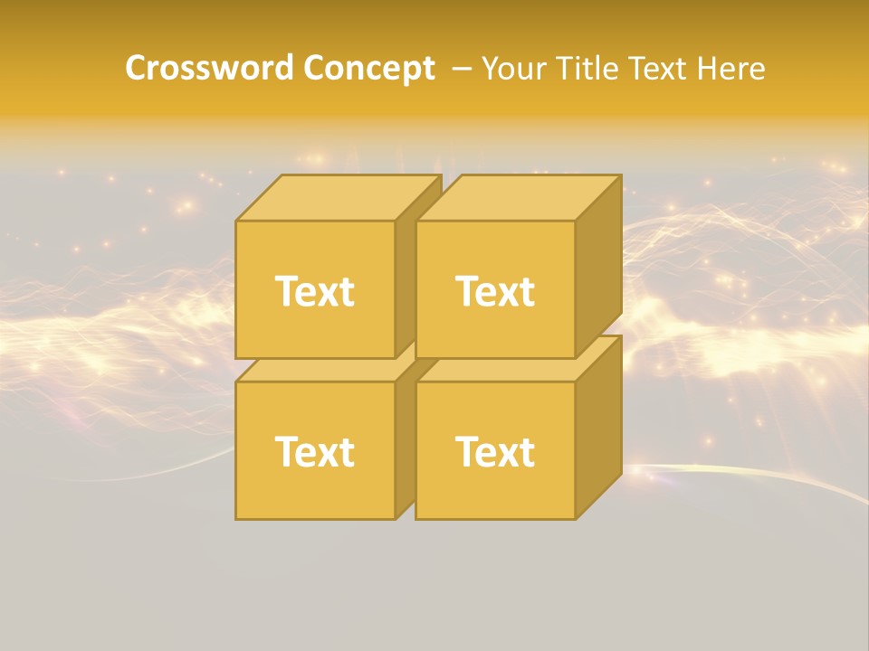 Effect Golden Yellow PowerPoint Template