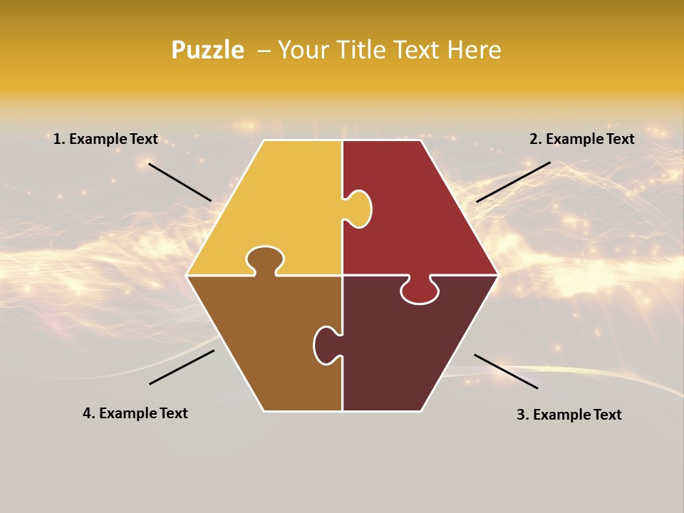 Effect Golden Yellow PowerPoint Template