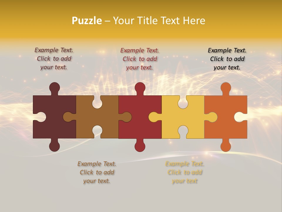 Effect Golden Yellow PowerPoint Template