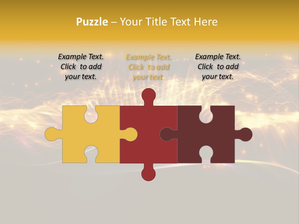 Effect Golden Yellow PowerPoint Template