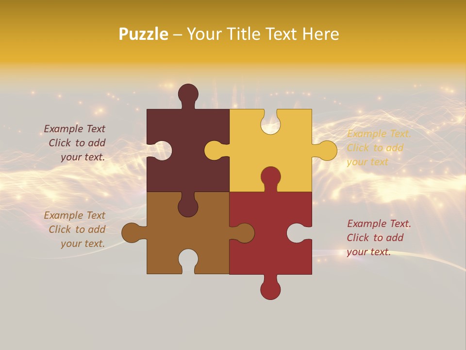 Effect Golden Yellow PowerPoint Template