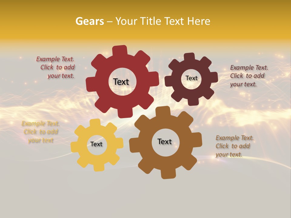 Effect Golden Yellow PowerPoint Template