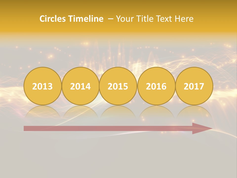 Effect Golden Yellow PowerPoint Template