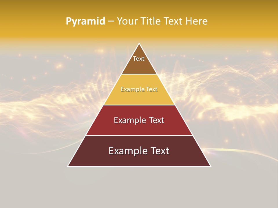 Effect Golden Yellow PowerPoint Template