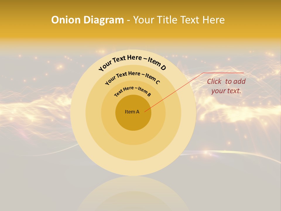 Effect Golden Yellow PowerPoint Template