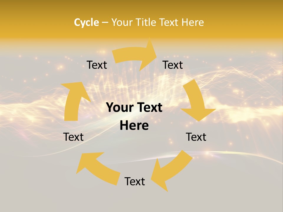 Effect Golden Yellow PowerPoint Template