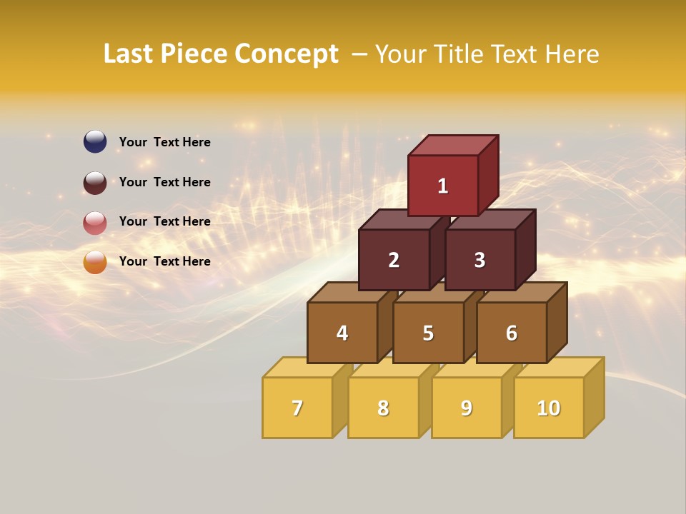 Effect Golden Yellow PowerPoint Template