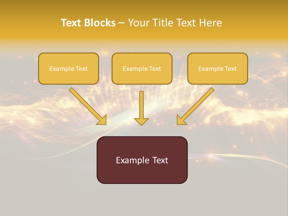 Effect Golden Yellow PowerPoint Template
