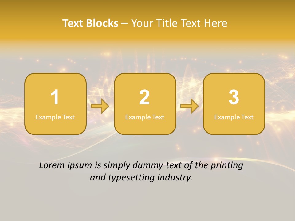 Effect Golden Yellow PowerPoint Template