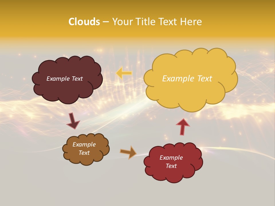 Effect Golden Yellow PowerPoint Template