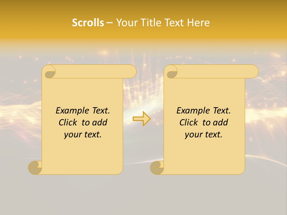Effect Golden Yellow PowerPoint Template