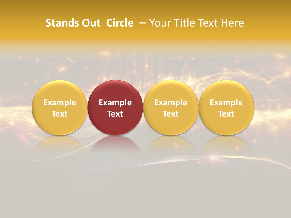 Effect Golden Yellow PowerPoint Template