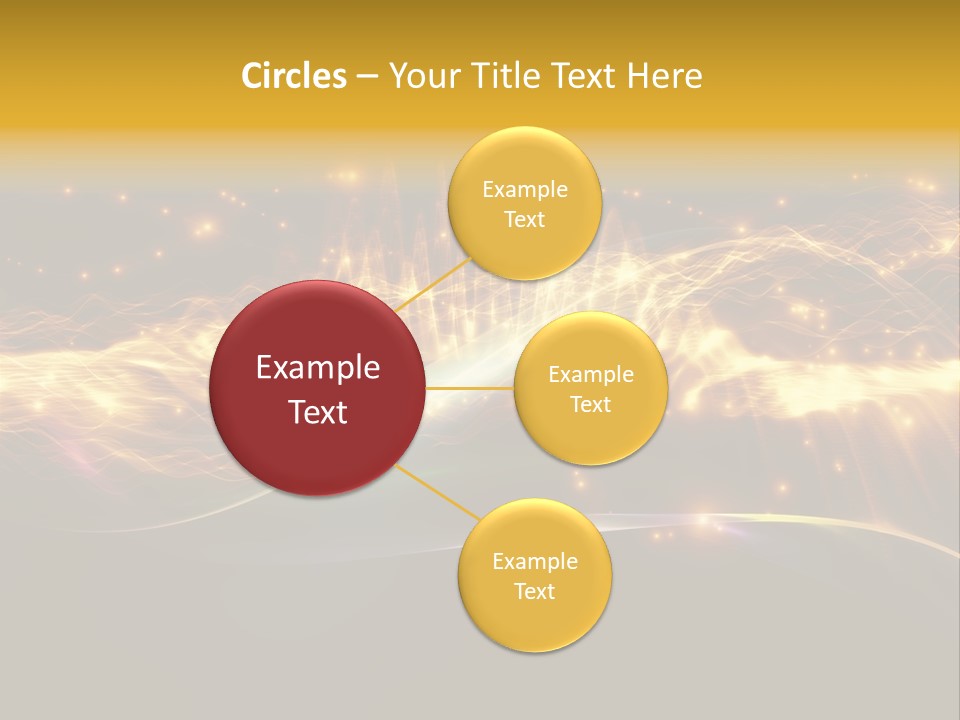 Effect Golden Yellow PowerPoint Template