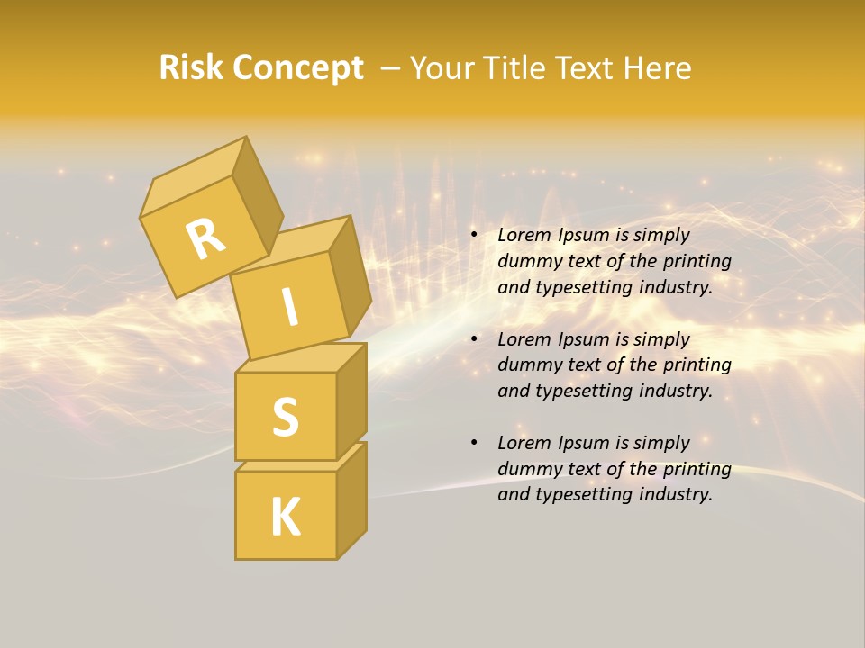 Effect Golden Yellow PowerPoint Template