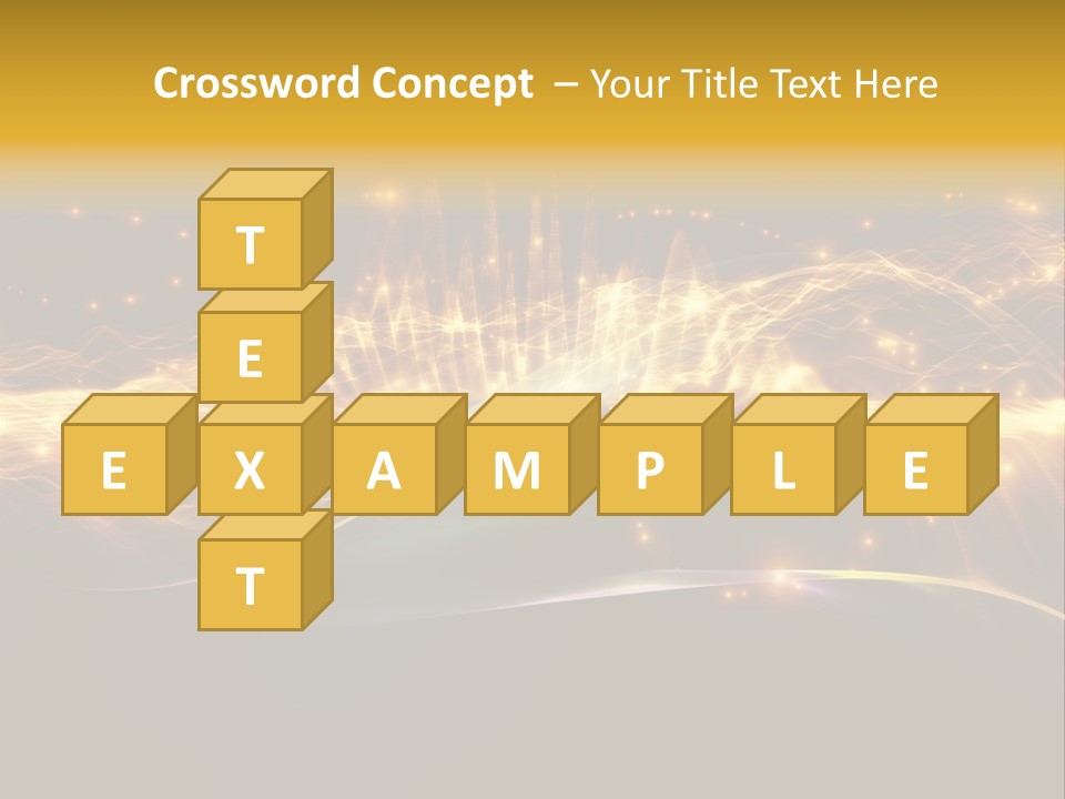 Effect Golden Yellow PowerPoint Template