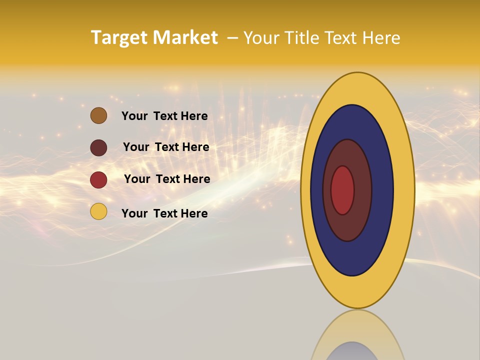 Effect Golden Yellow PowerPoint Template