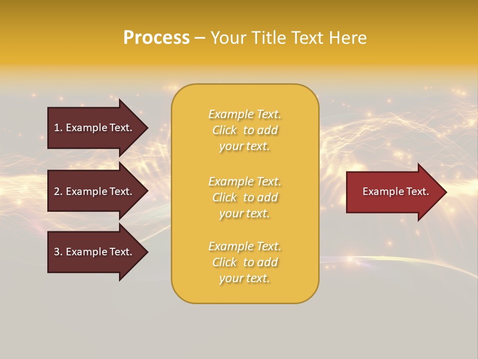 Effect Golden Yellow PowerPoint Template