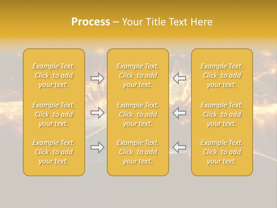 Effect Golden Yellow PowerPoint Template