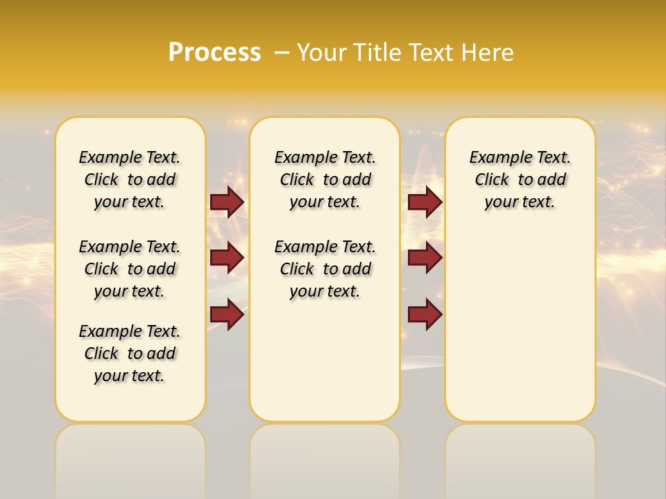 Effect Golden Yellow PowerPoint Template
