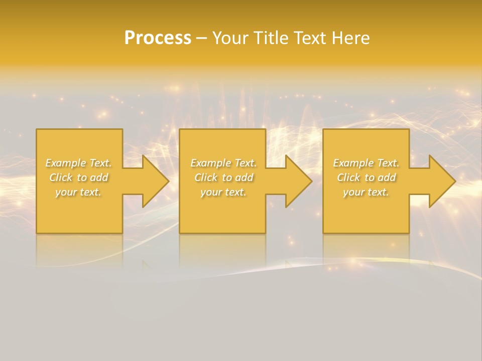 Effect Golden Yellow PowerPoint Template