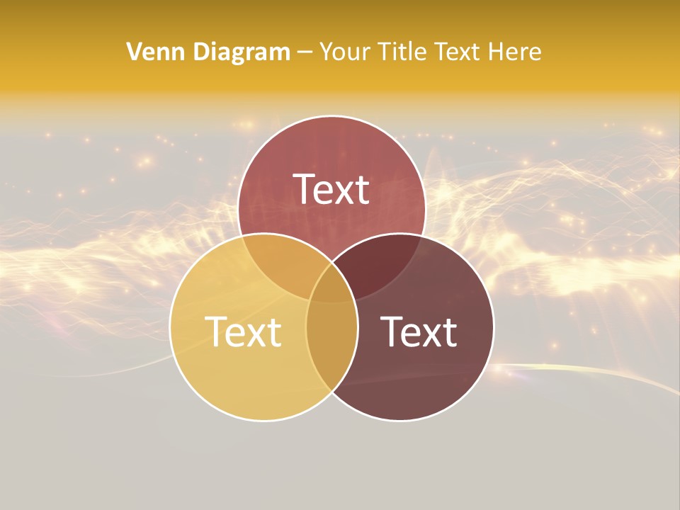 Effect Golden Yellow PowerPoint Template