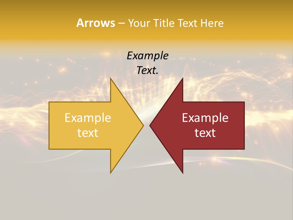 Effect Golden Yellow PowerPoint Template
