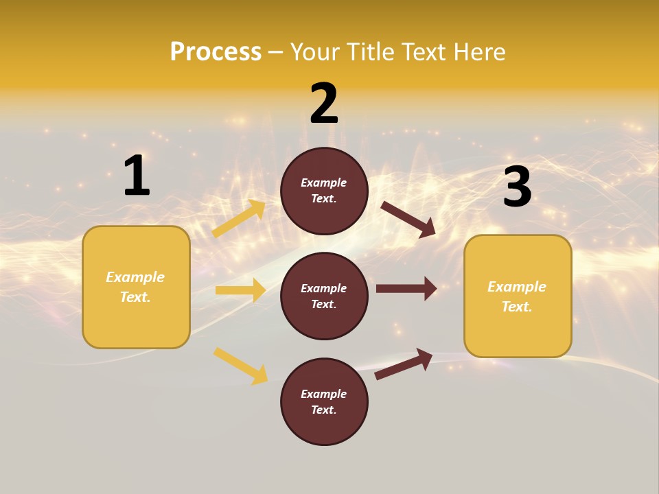 Effect Golden Yellow PowerPoint Template