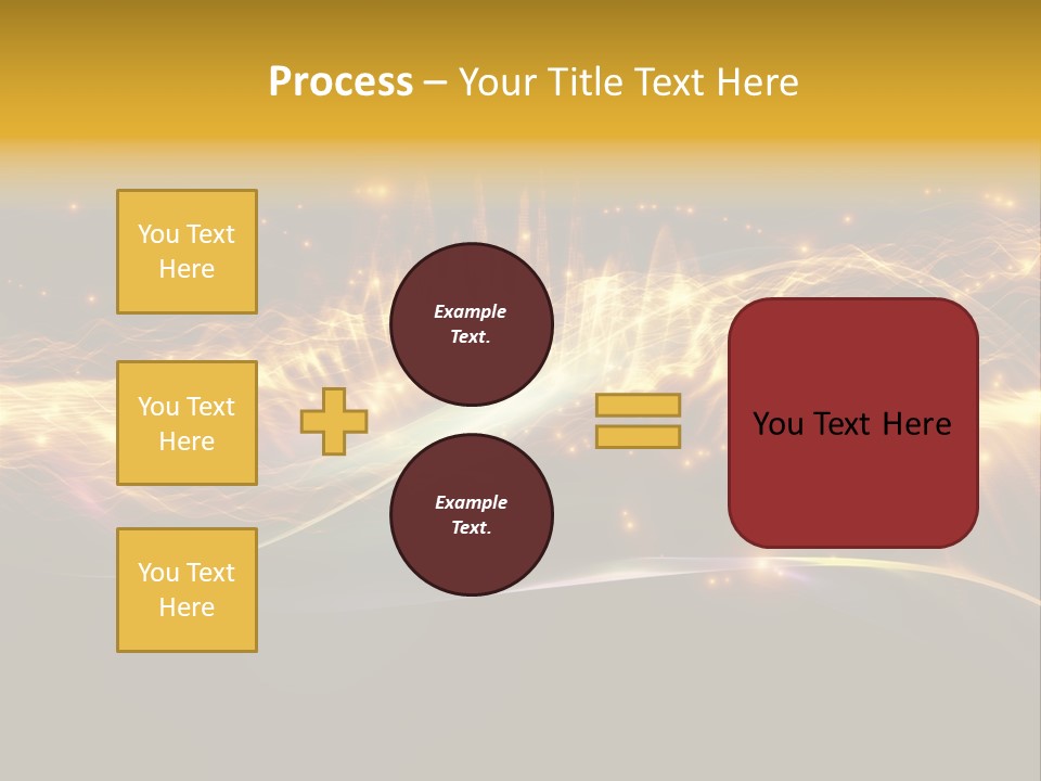 Effect Golden Yellow PowerPoint Template