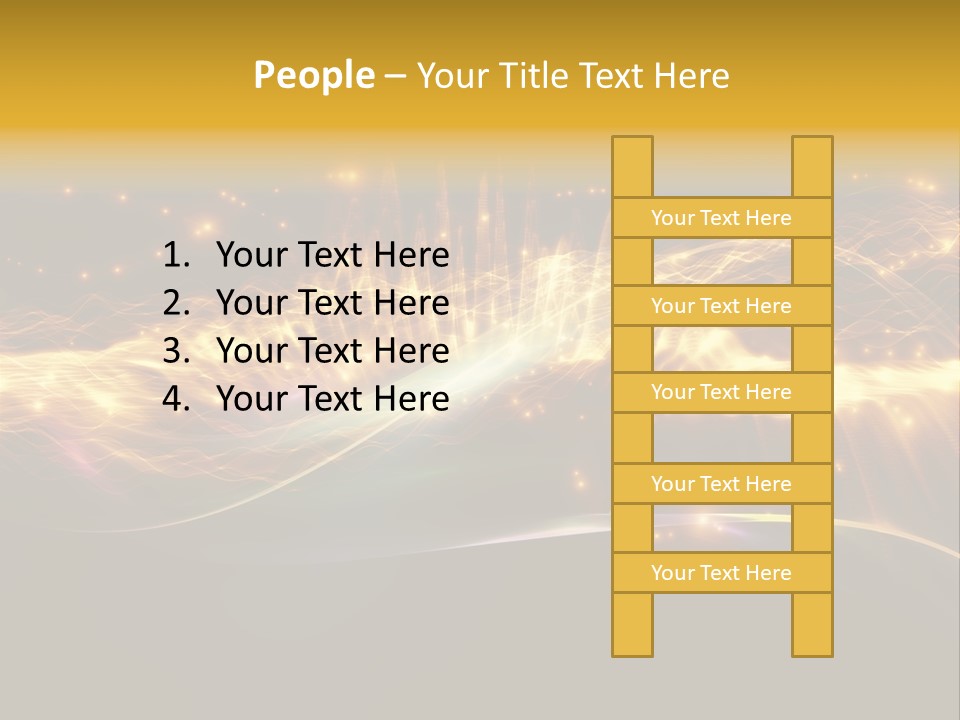 Effect Golden Yellow PowerPoint Template