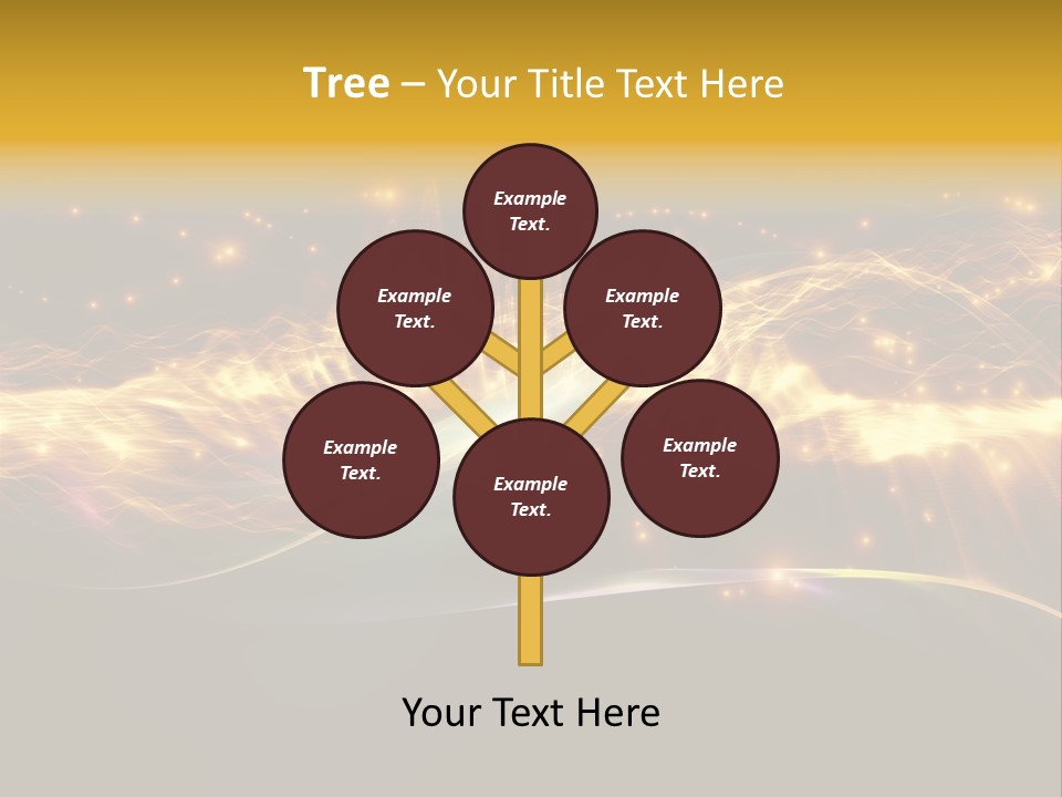 Effect Golden Yellow PowerPoint Template