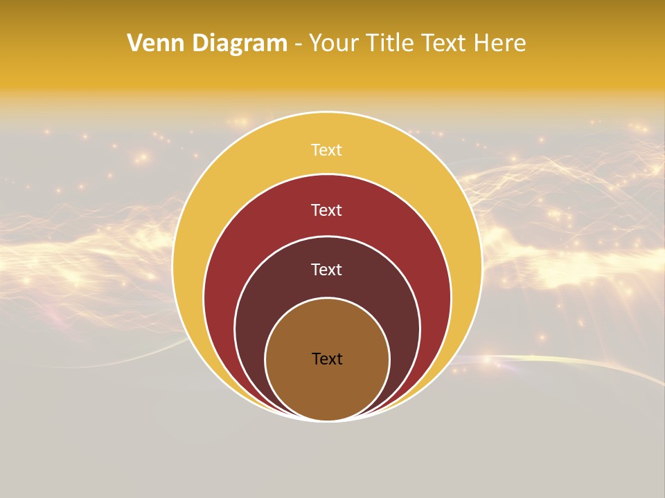 Effect Golden Yellow PowerPoint Template