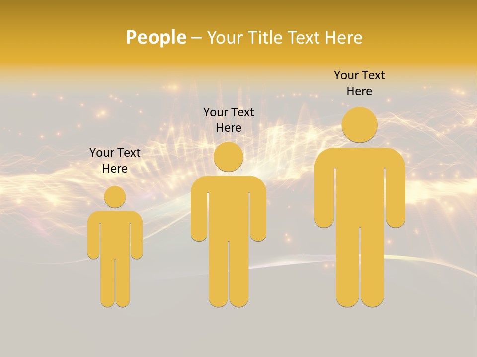 Effect Golden Yellow PowerPoint Template