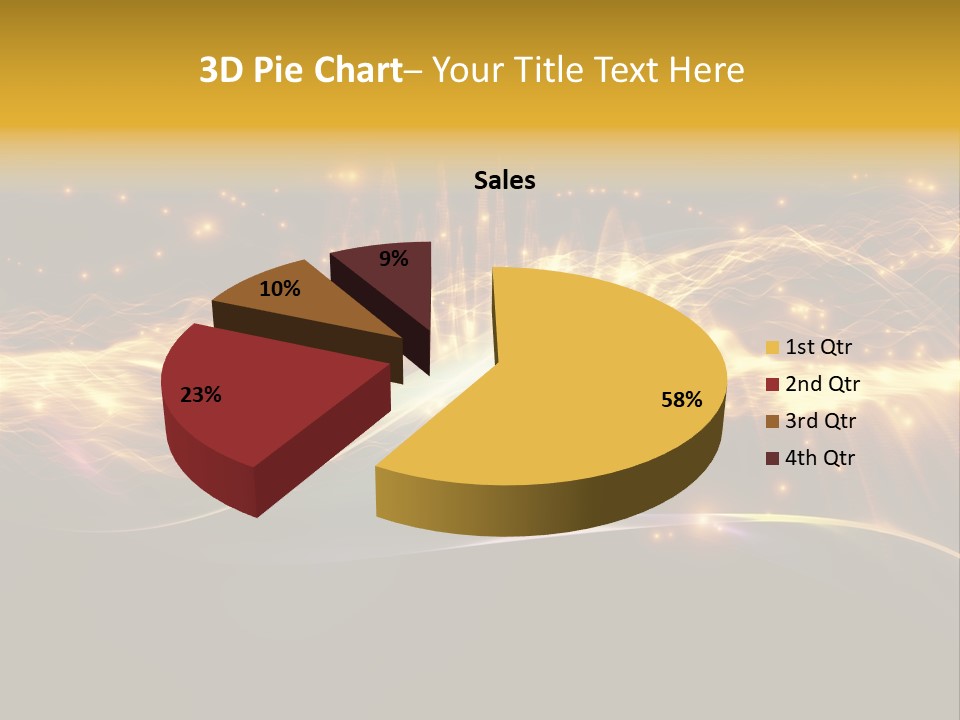 Effect Golden Yellow PowerPoint Template