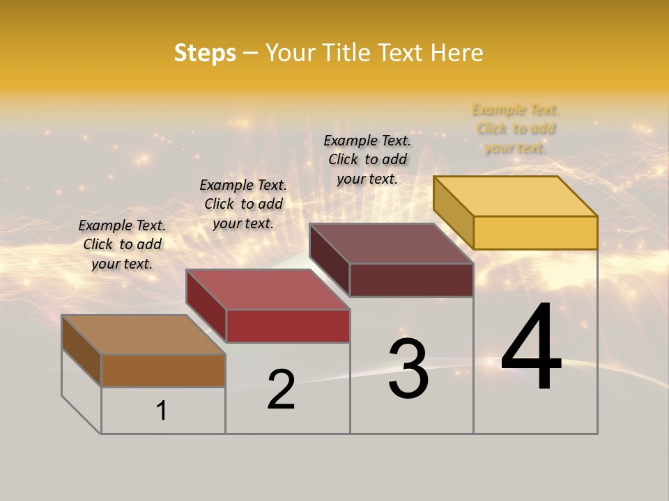 Effect Golden Yellow PowerPoint Template