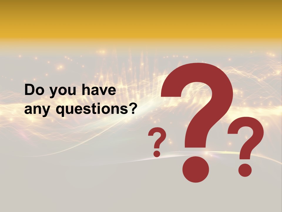 Effect Golden Yellow PowerPoint Template