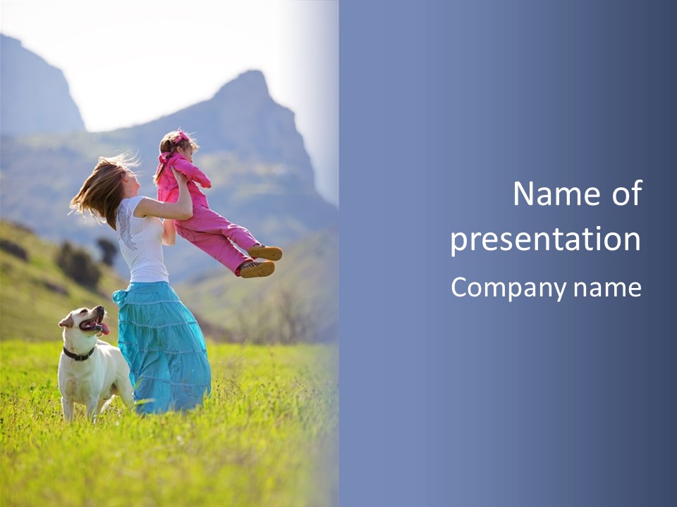 Meadow Parent Family PowerPoint Template