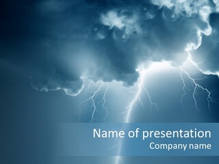 Climate Storm Dazzle PowerPoint Template