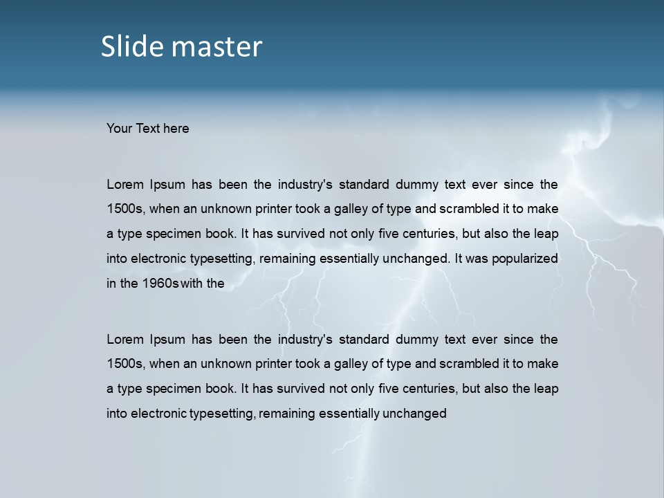 Climate Storm Dazzle PowerPoint Template