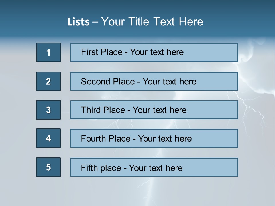 Climate Storm Dazzle PowerPoint Template