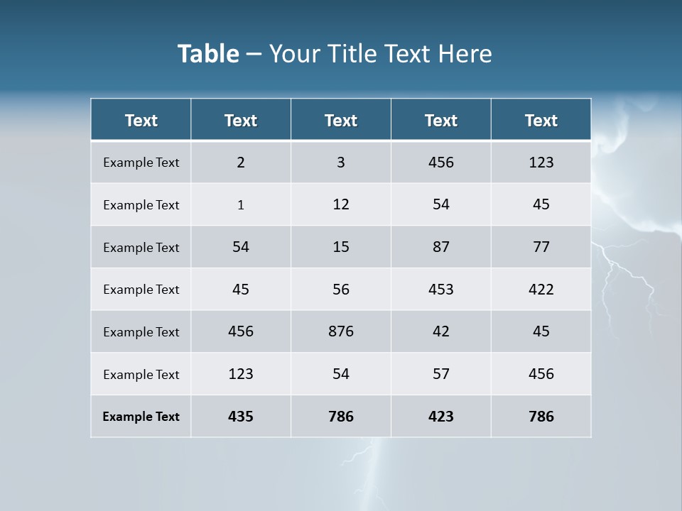 Climate Storm Dazzle PowerPoint Template