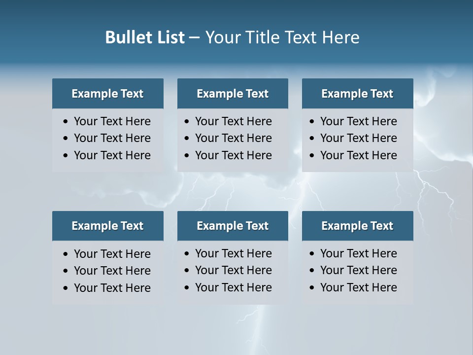 Climate Storm Dazzle PowerPoint Template