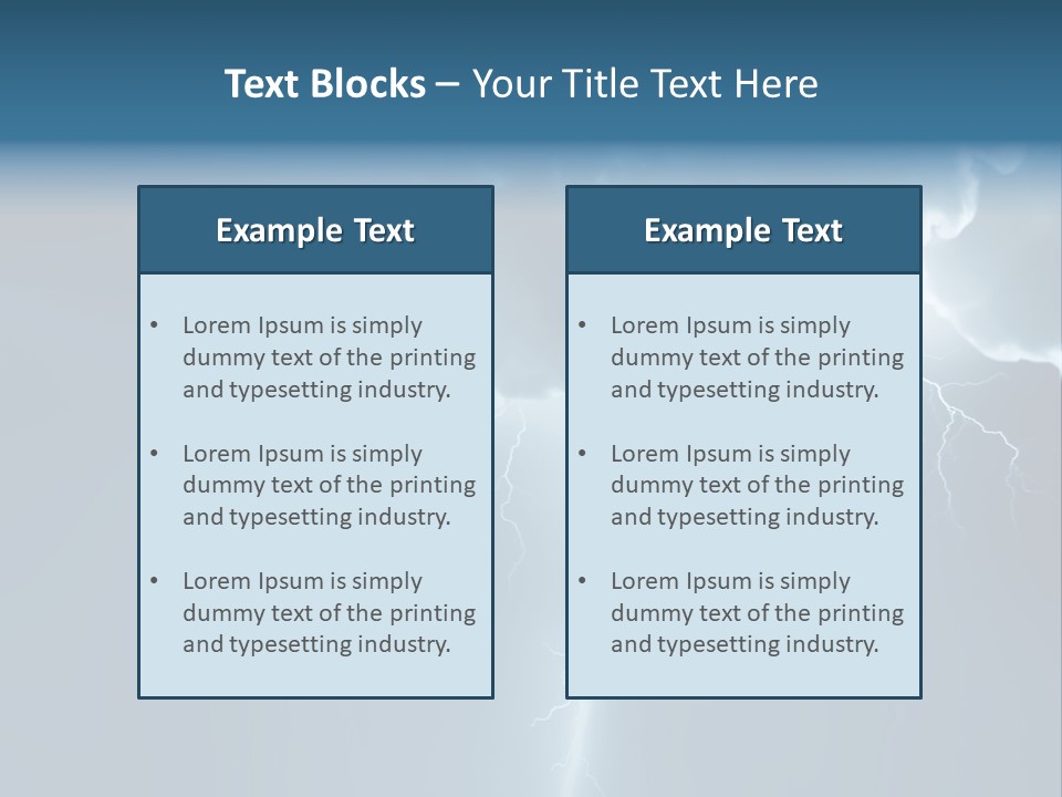 Climate Storm Dazzle PowerPoint Template