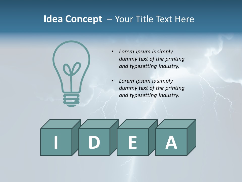 Climate Storm Dazzle PowerPoint Template