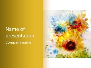 A Colorful Flower Powerpoint Presentation PowerPoint Template