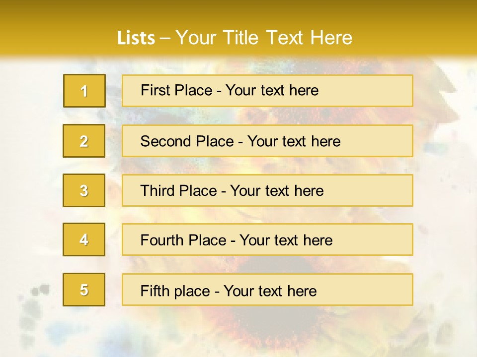 A Colorful Flower Powerpoint Presentation PowerPoint Template