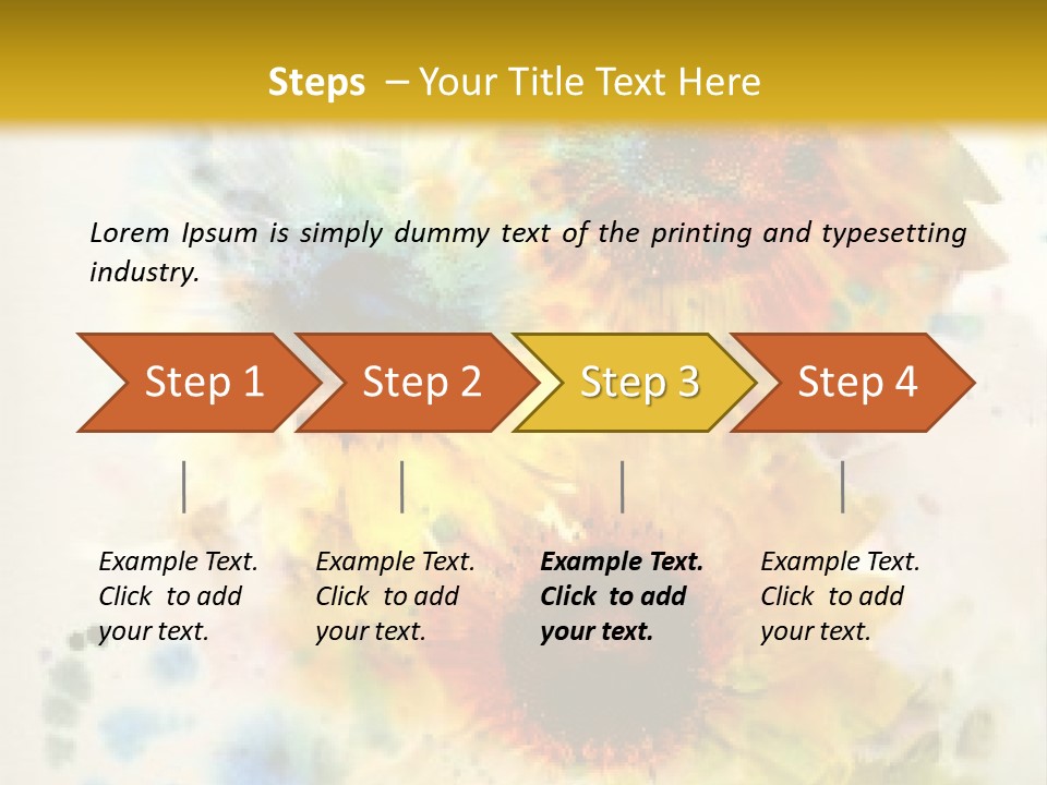 A Colorful Flower Powerpoint Presentation PowerPoint Template