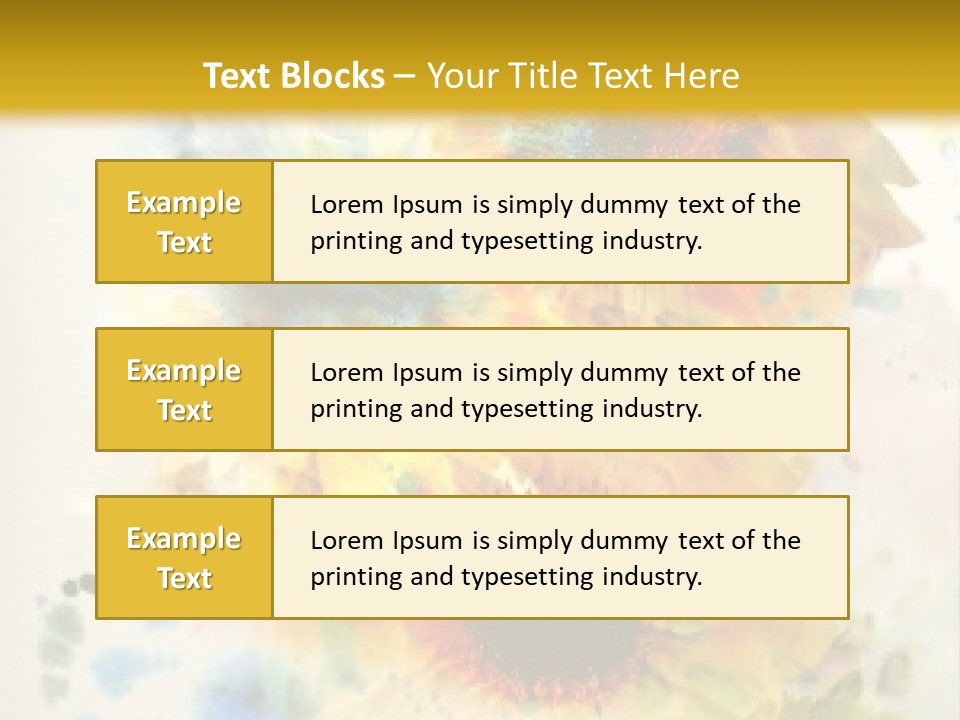 A Colorful Flower Powerpoint Presentation PowerPoint Template