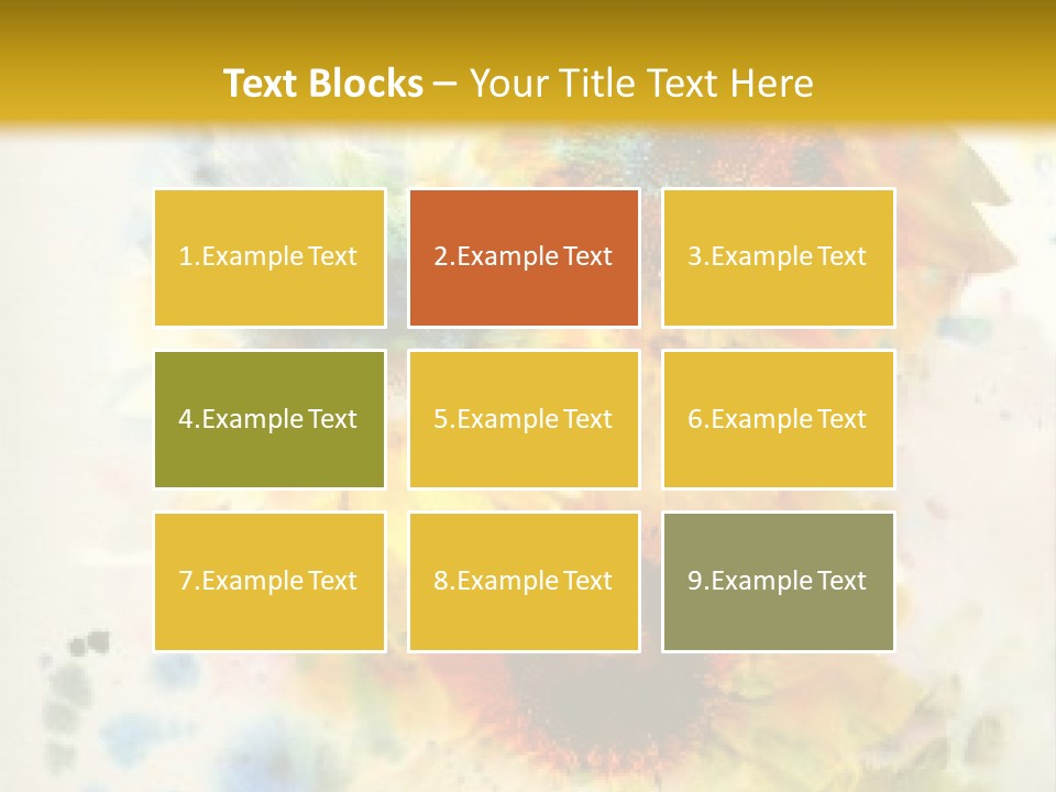 A Colorful Flower Powerpoint Presentation PowerPoint Template