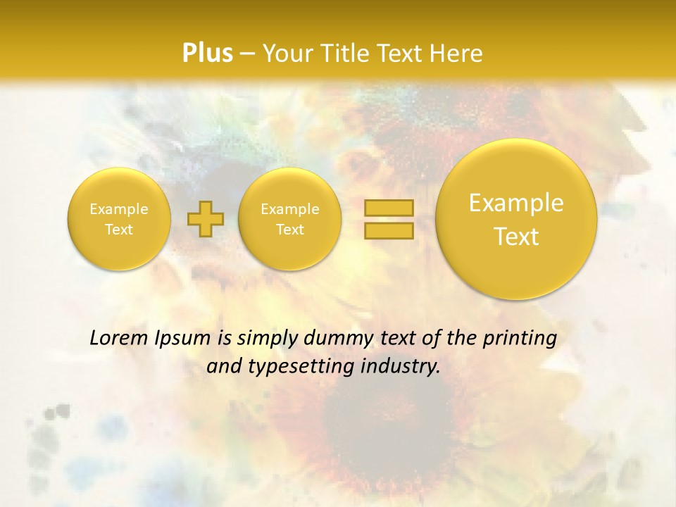 A Colorful Flower Powerpoint Presentation PowerPoint Template